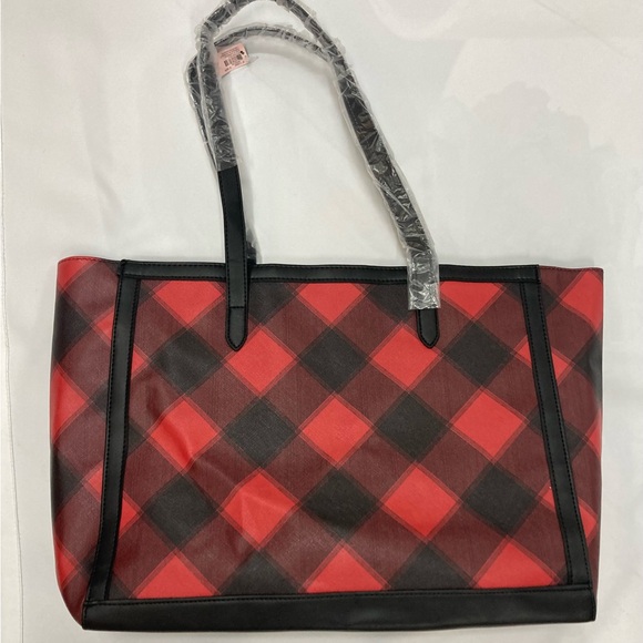 New Victoria's Secret Plaid Tote O/S - Picture 6 of 9